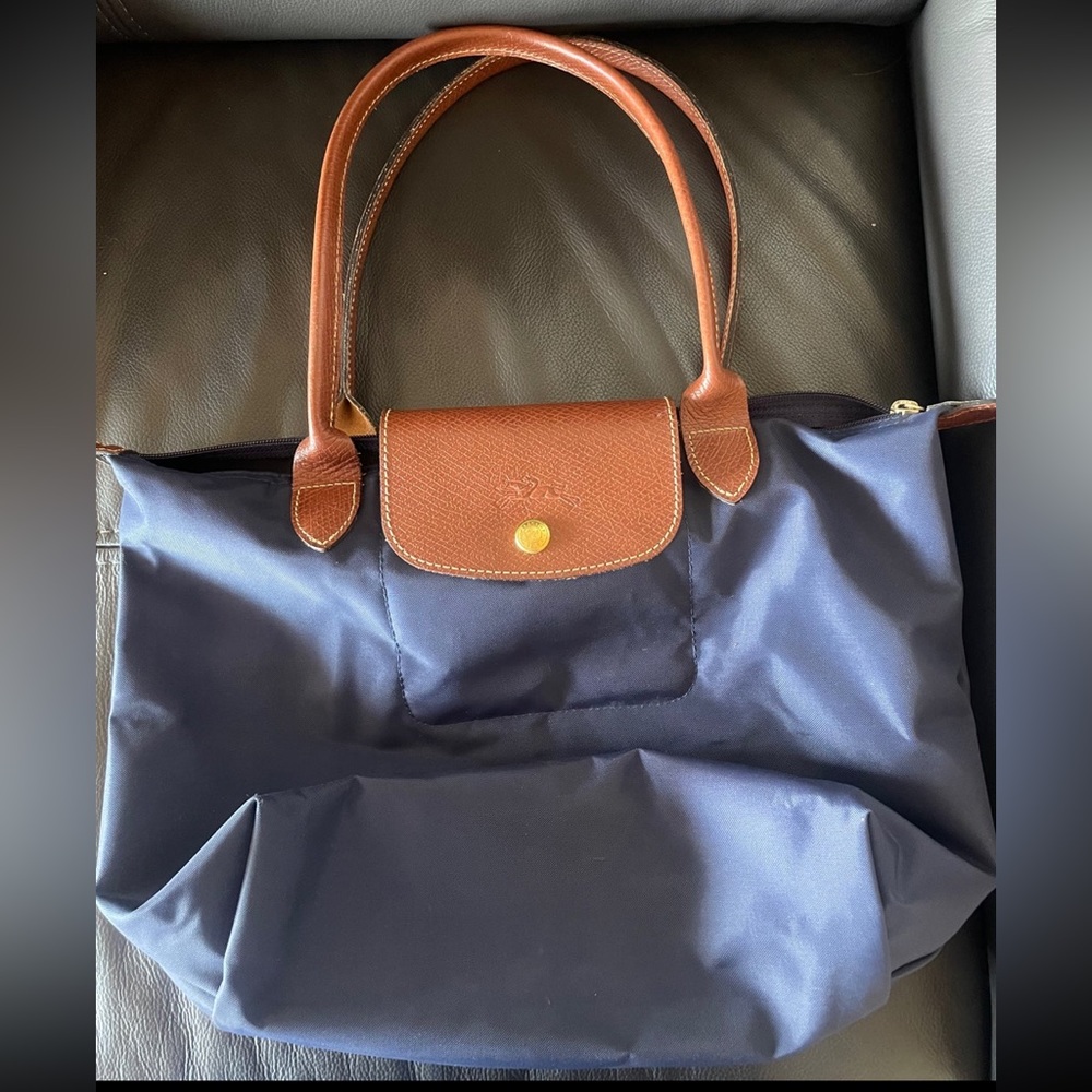 NWOT Longchamp Le Pliage Navy Blue Tote